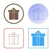 Geschenkbox-Vektorsymbol vektor