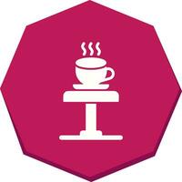 kaffe tabell vektor ikon