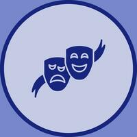 Vektorsymbol für Theatermasken vektor