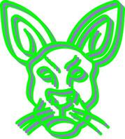 Känguru-Vektor-Symbol vektor