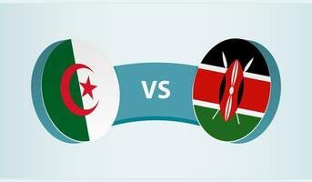 algeriet mot kenya, team sporter konkurrens begrepp. vektor
