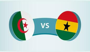 algeriet mot Ghana, team sporter konkurrens begrepp. vektor