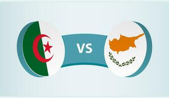 algeriet mot Cypern, team sporter konkurrens begrepp. vektor