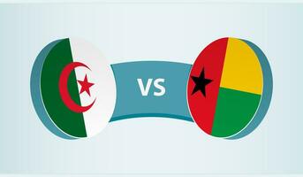 algeriet mot Guinea-bissau, team sporter konkurrens begrepp. vektor