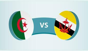 algeriet mot brunei, team sporter konkurrens begrepp. vektor