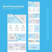 Responsive E-Mail-Marketing-Newsletter-Vorlage für Unternehmen vektor