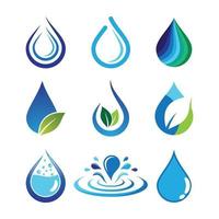 Wassertropfen-Logo-Bilder vektor