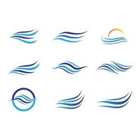 Wasserwelle Logo Bilder vektor