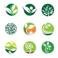 Ökologie Logo Bilder Illustration vektor