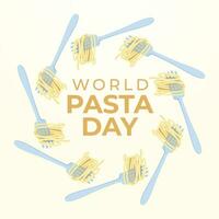 värld pasta dag design mall Bra för firande användande. pasta vektor illustration. pasta bild. platt design. vektor eps 10.