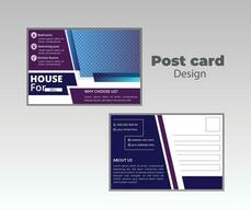 Postkarte Design zum Ihre Geschäft vektor