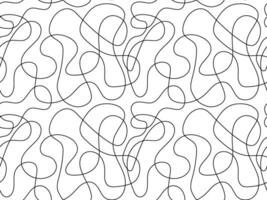 sömlös vektor mönster av abstrakt kontinuerlig enda linje. ett linje konst, geometri, Vinka