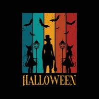 Halloween-T-Shirt-Design. vektor