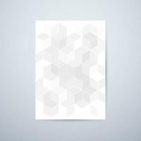 abstrakt hexagon mönster bakgrund. affisch broschyr layout vektor