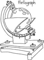 Heliograph - Vektor-Illustration Skizze handgezeichnete vektor