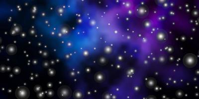 mörkrosa, blå vektorstruktur med vackra stjärnor. vektor