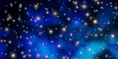dunkelblaue Vektorbeschaffenheit mit schönen Sternen. vektor