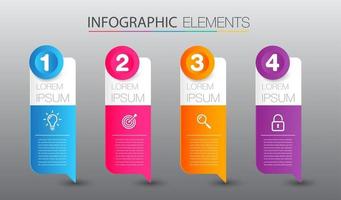 moderne Textfeld-Vorlage, Infografik-Banner vektor