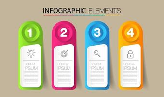 moderne Textfeld-Vorlage, Infografik-Banner vektor