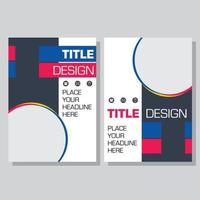 titeldesign för böcker och tidningar vektor