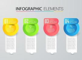 moderne Textfeld-Vorlage, Infografik-Banner vektor