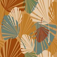 abstrakt palmblad sömlösa mönster vektor