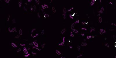 ljusrosa vektorbakgrund med kvinnasymboler. vektor