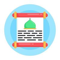 Ramadan Einladung und Papier vektor