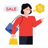 Einkaufsrabatt und Verkauf vektor