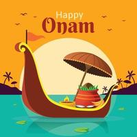 glad onam festival vektor