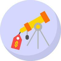 pris märka teleskop vektor ikon design
