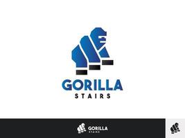 Gorilla Treppe Logo vektor