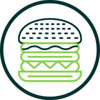 Cheeseburger Vektor Symbol Design