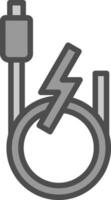 domkraft kabel- vektor ikon design