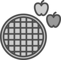 Apfel Kuchen Vektor Symbol Design