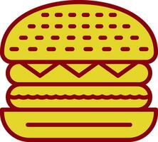 Rindfleisch Burger Vektor Symbol Design