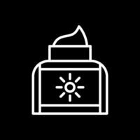 Sonnenschutz-Vektor-Icon-Design vektor