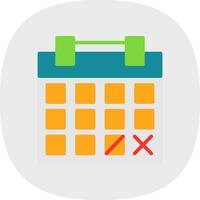 Kalender-Vektor-Icon-Design vektor