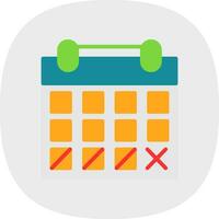 Kalender-Vektor-Icon-Design vektor