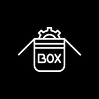 Box-Vektor-Icon-Design vektor