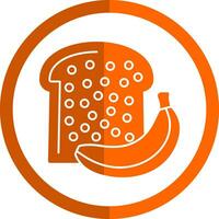 Bananenbrot-Vektor-Icon-Design vektor