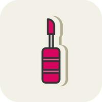 Lipgloss-Vektor-Icon-Design vektor