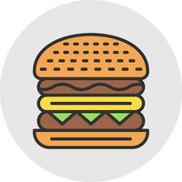 Cheeseburger Vektor Symbol Design