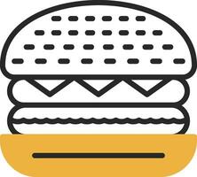 Rindfleisch Burger Vektor Symbol Design