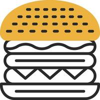 Cheeseburger Vektor Symbol Design