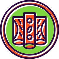 Hähnchen Enchiladas Vektor Symbol Design