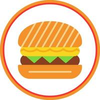 tofu burger vektor ikon design