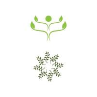 blad logotyp mall vektor symbol natur