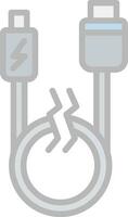 USB-kabel vektor ikon design