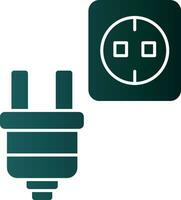 Plug-Vektor-Icon-Design vektor